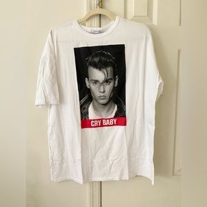 Zara Graphic Cry Baby Tee